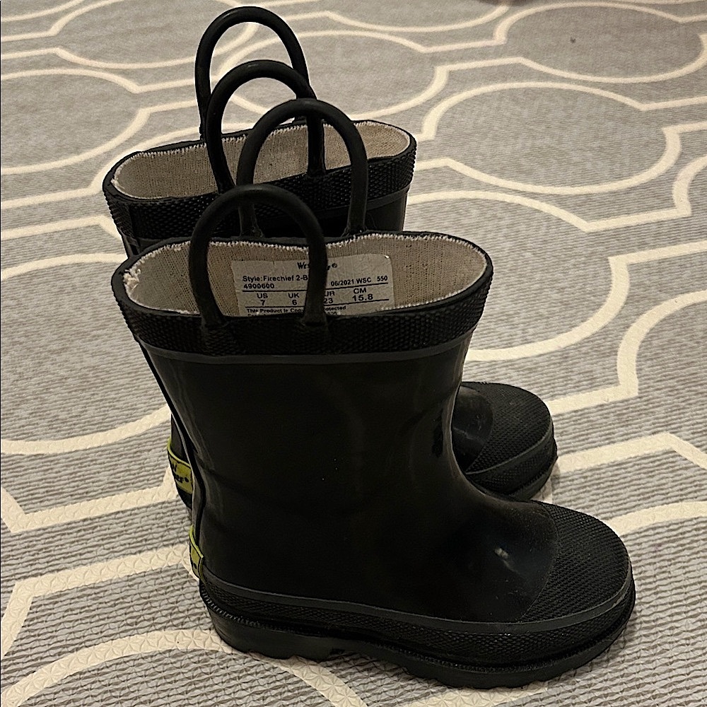 Western Chief Black Kids Rain Boots